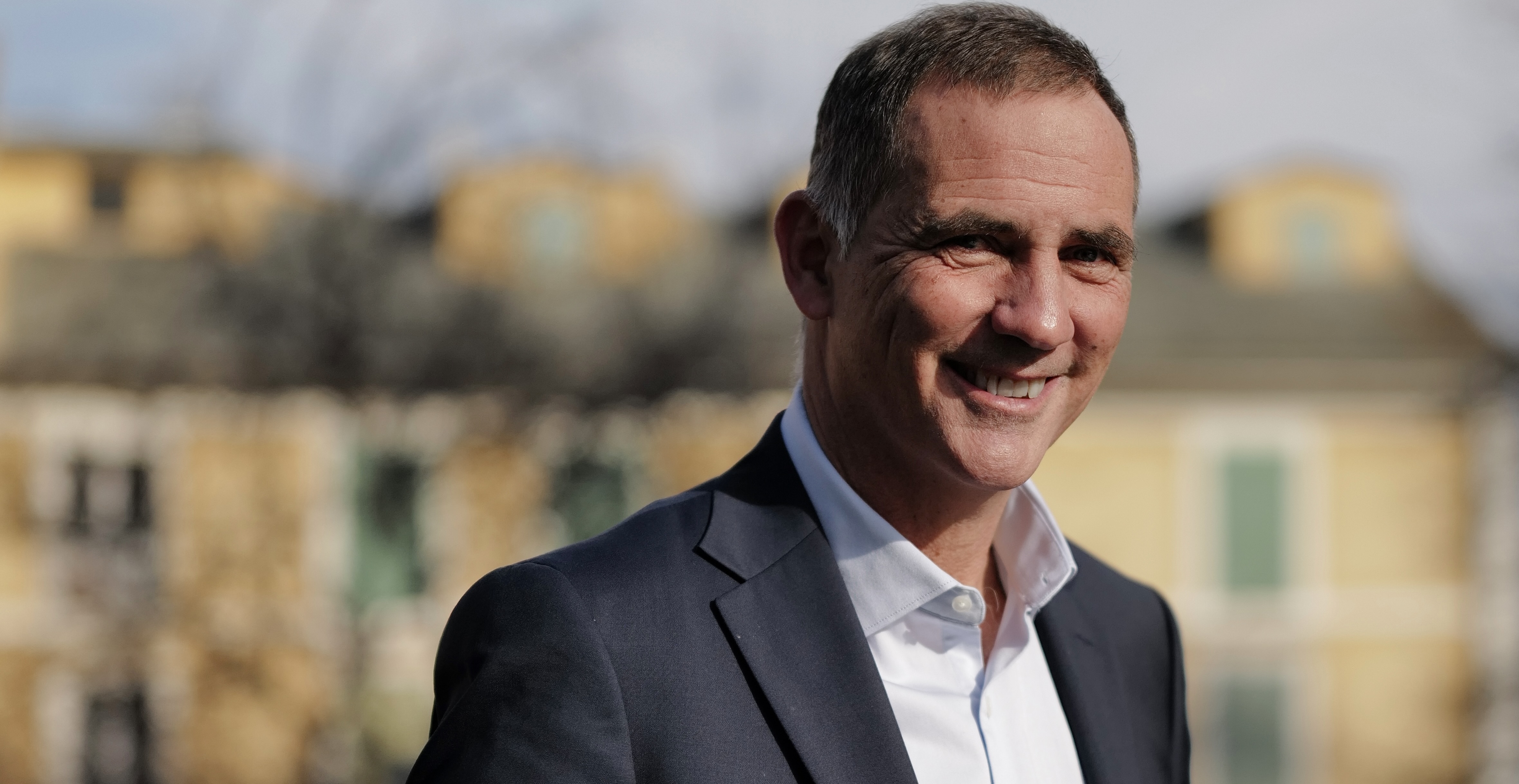 Gilles Simeoni, candidat aux élections municipales des 15 et 22 mars à Bastia. Crédits photo : Louis Maurel.