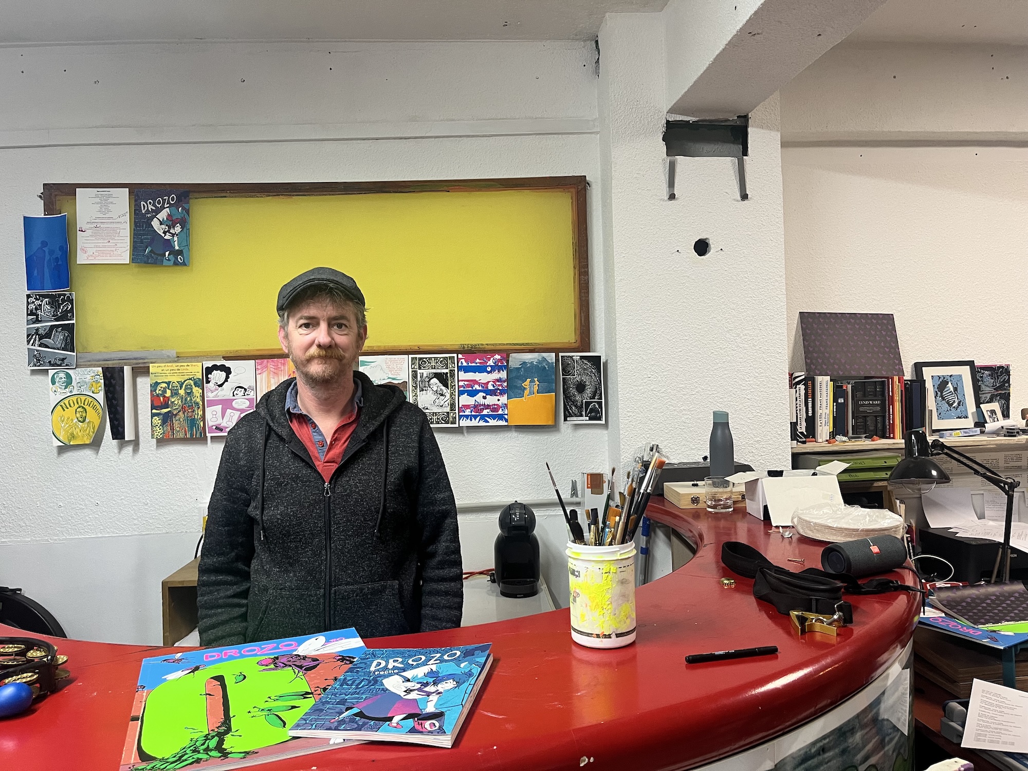 À Ajaccio, Yann Le Borgne imprime l’aventure graphique de Drozo