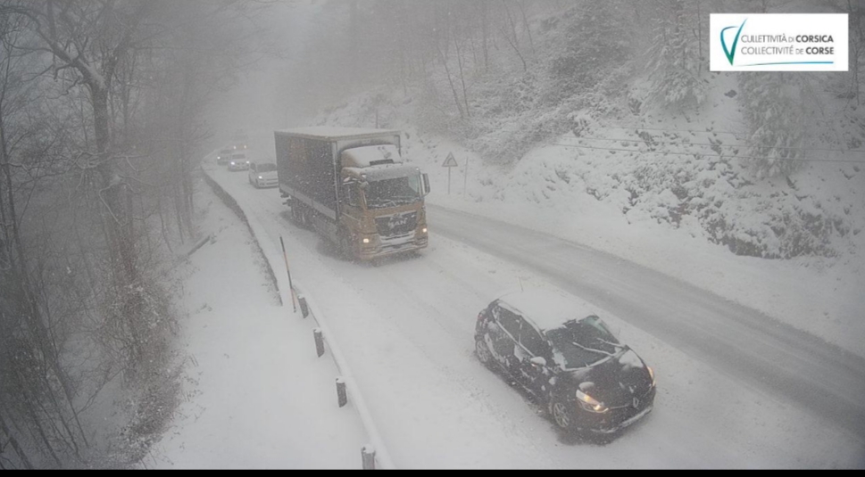 Mauvais temps :  Circulation difficile à Vizzavona