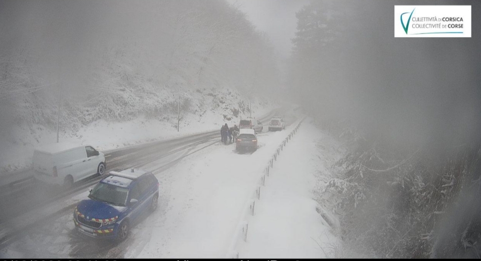 Mauvais temps :  Circulation difficile à Vizzavona