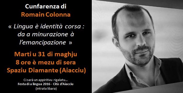 Conférence de Romain Colonna mardi à l'Espace Diamant à Ajaccio