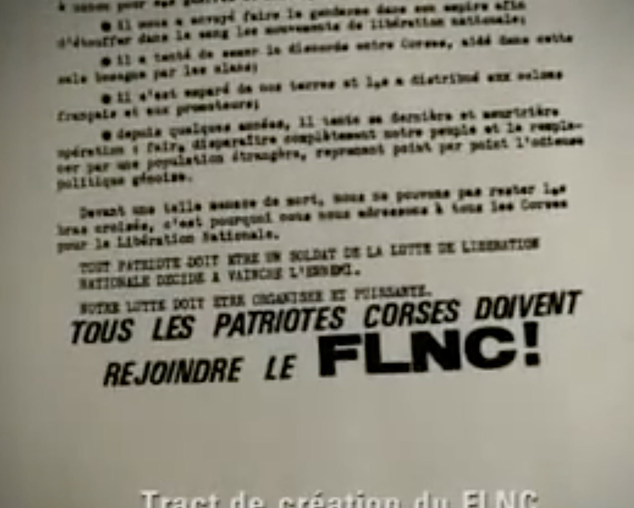 I - 5 mai 1976 : la naissance du FLNC, acte fondateur de la lutte clandestine en Corse