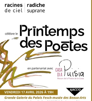 Ajaccio : le Printemps des poètes à  la Grande Galerie du Palais Fesch 