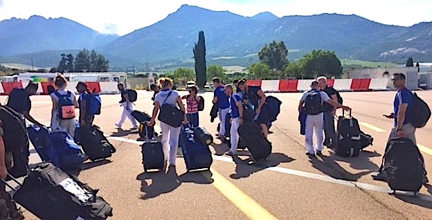 L'équipe de France de judo à Calvi pour un stage de cohésion au 2e REP