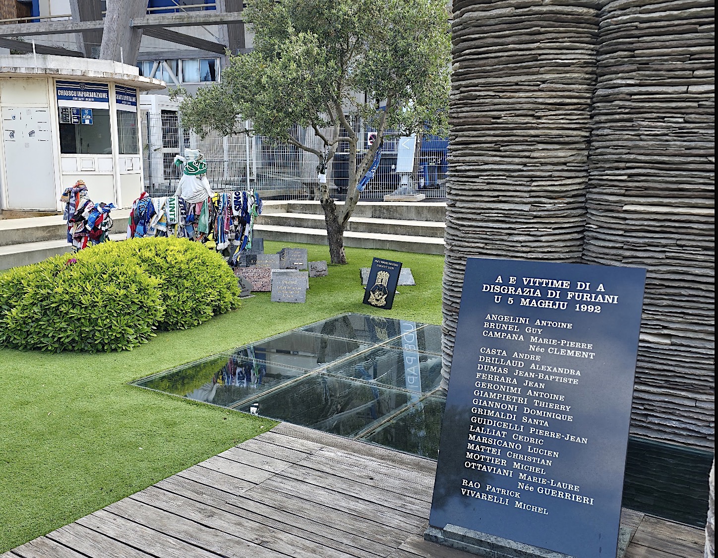 Furiani : une fresque inaugurée aux abords du mémorial du stade Armand-Cesari