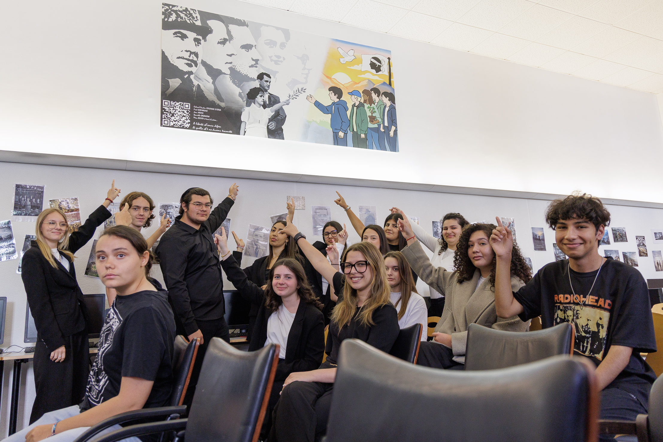 Les élèves de la classe AGOrA