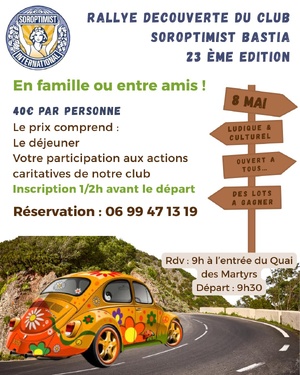  Rallye découverte du Club Soroptimist de Bastia