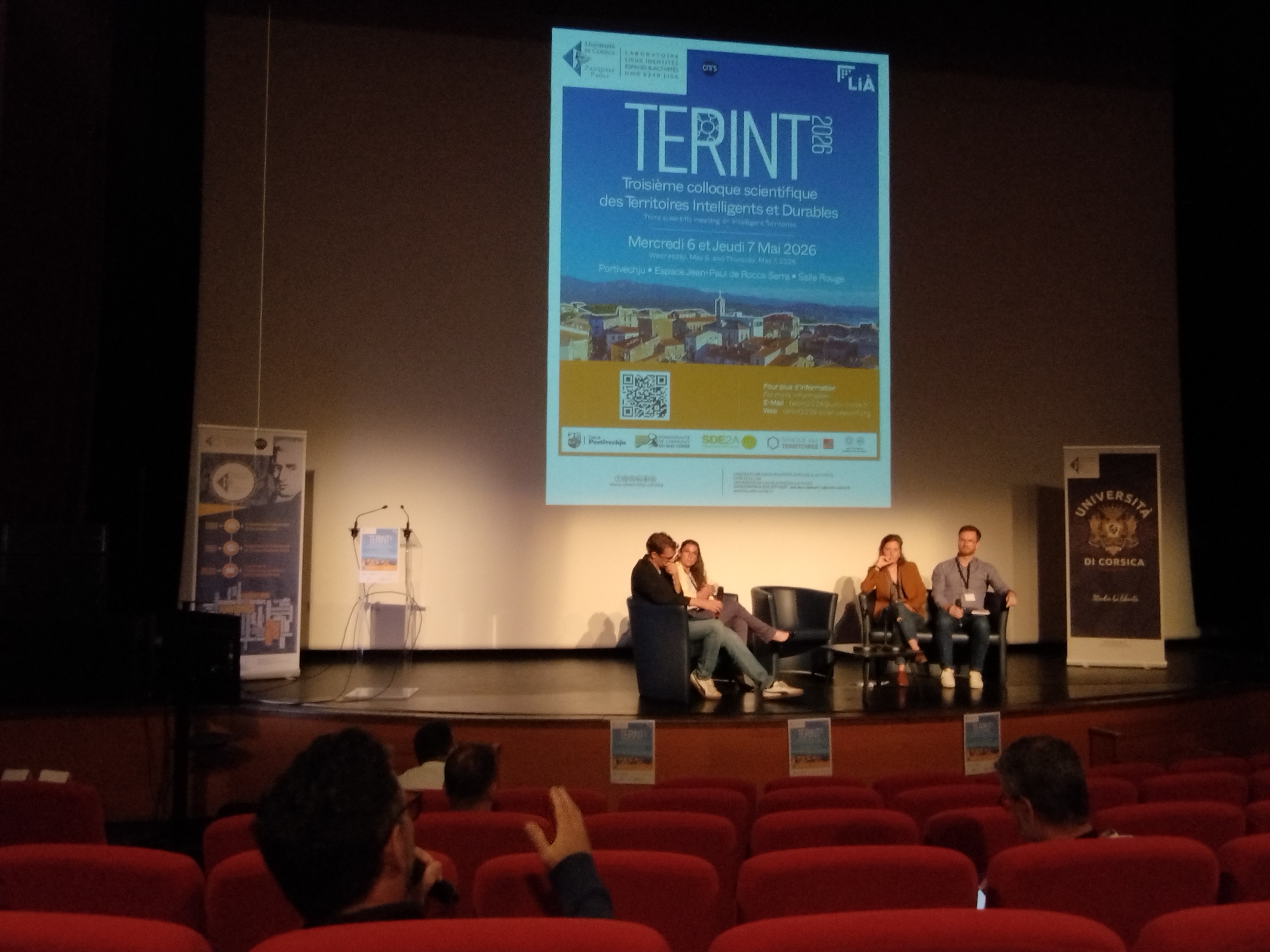 Ces mercredi 6 et jeudi 7 mai, la Salle Rouge du centre culturel de Portivechju a accueilli le troisième colloque scientifique des territoires intelligents et durables.