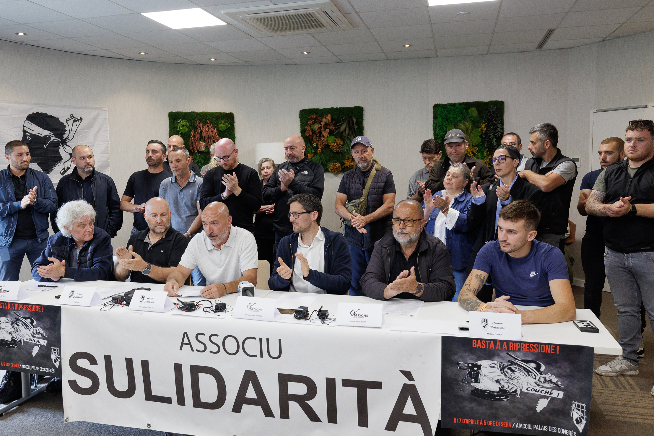 L'Associu Sulidarità et Nazione ont tenu une conférence de presse ce mercredi à Bastia