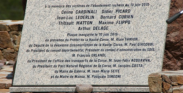 A Manso, l'hommage de la Corse aux victimes des Cascitoni