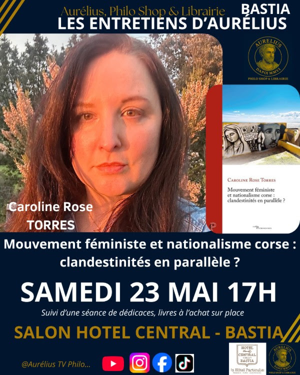 Caroline Rose Torres aux Rencontres d’Aurelius à Bastia samedi 23 mai.