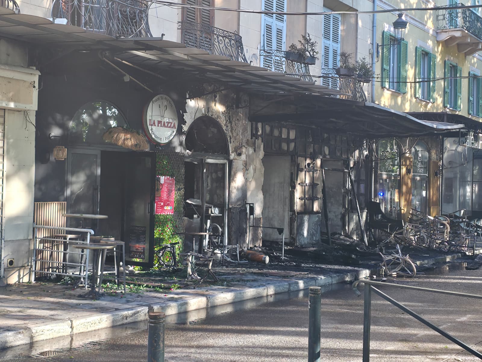 Bastia : incendie dans un café de la place Saint-Nicolas