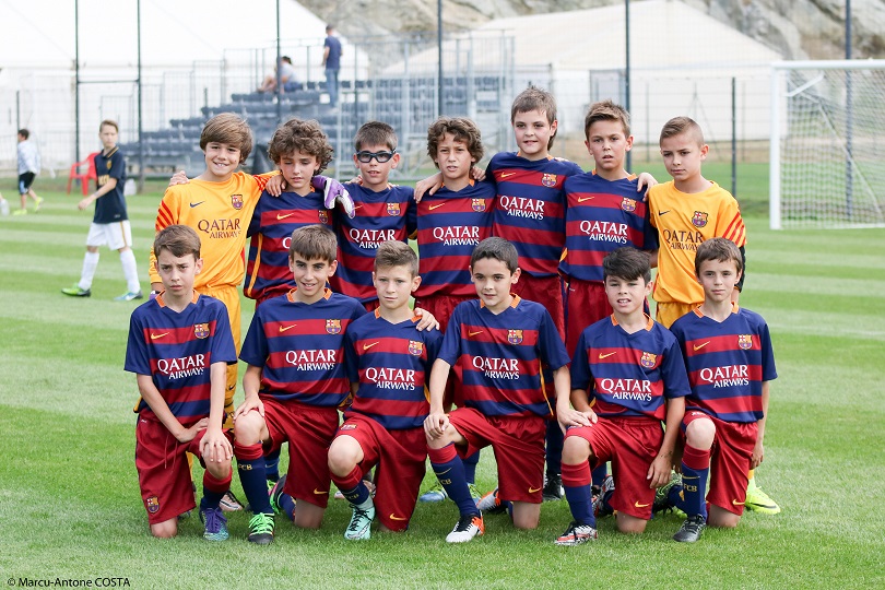 L'impressionnante équipe du FC Barcelone (Photo: Marcu-Antone Costa)