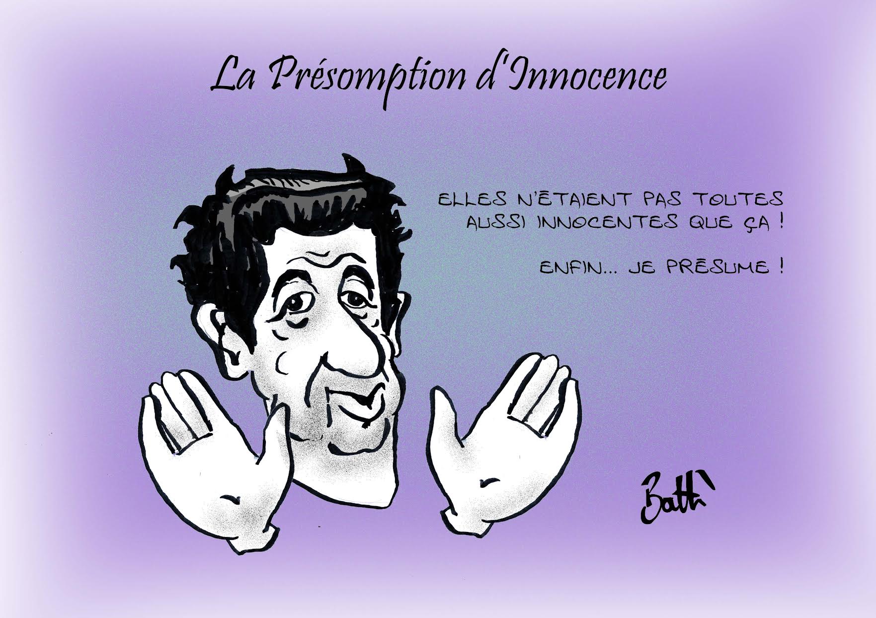 Le dessin de Battì : la présomption d'innocence