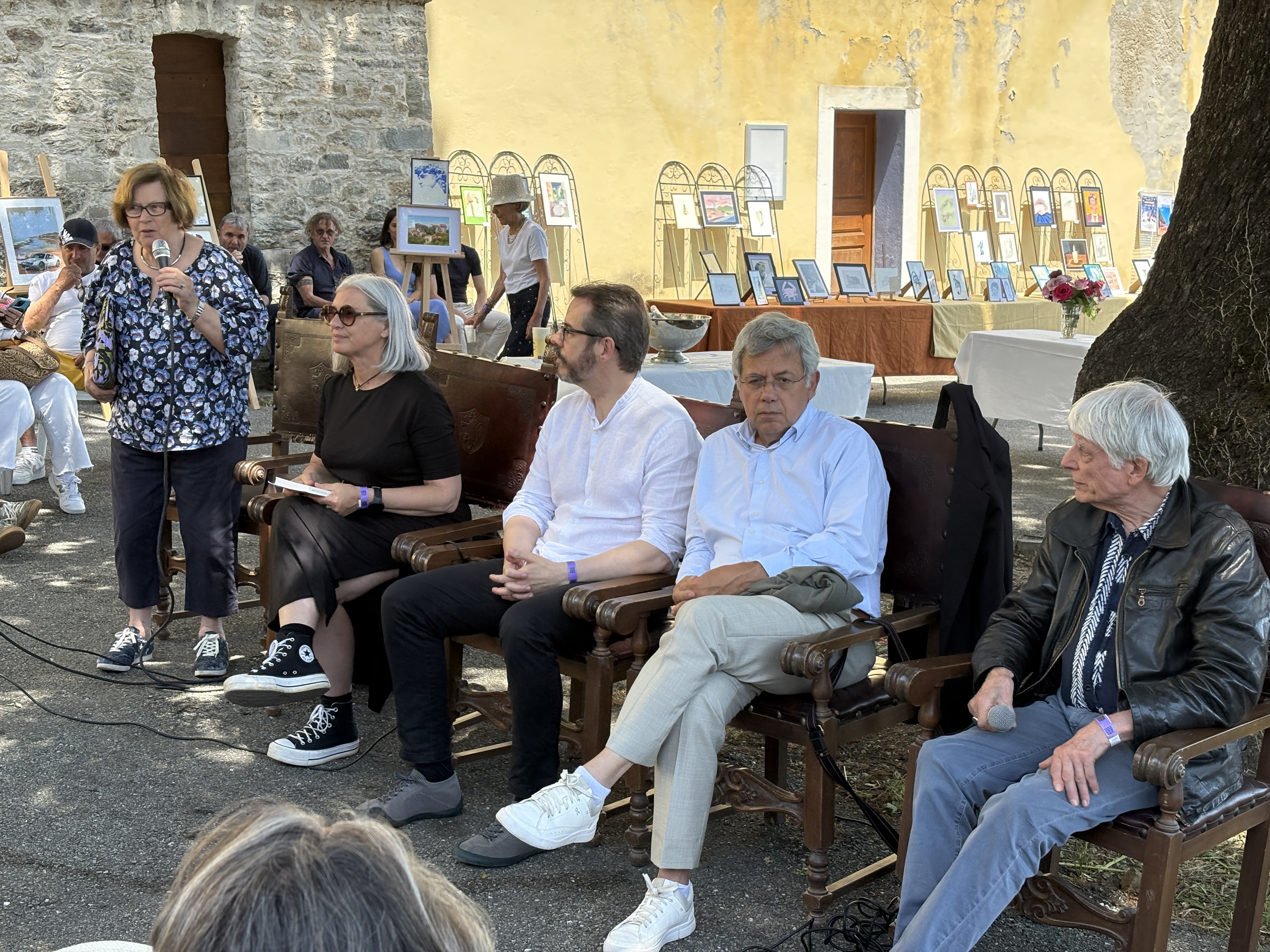 Dominique Gaudin, présidente de Girandulibru, a accueilli à Venaco une étape de la 21ème édition d'Histoire(s) en mai.