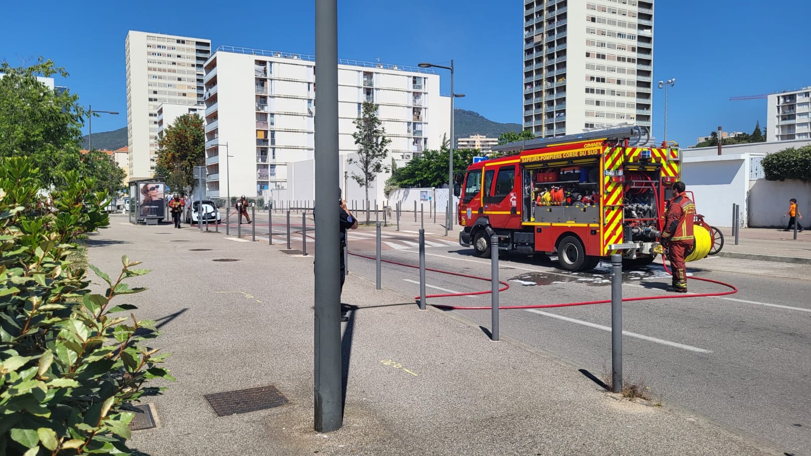 Ajaccio : feu de voiture rue François Pietri