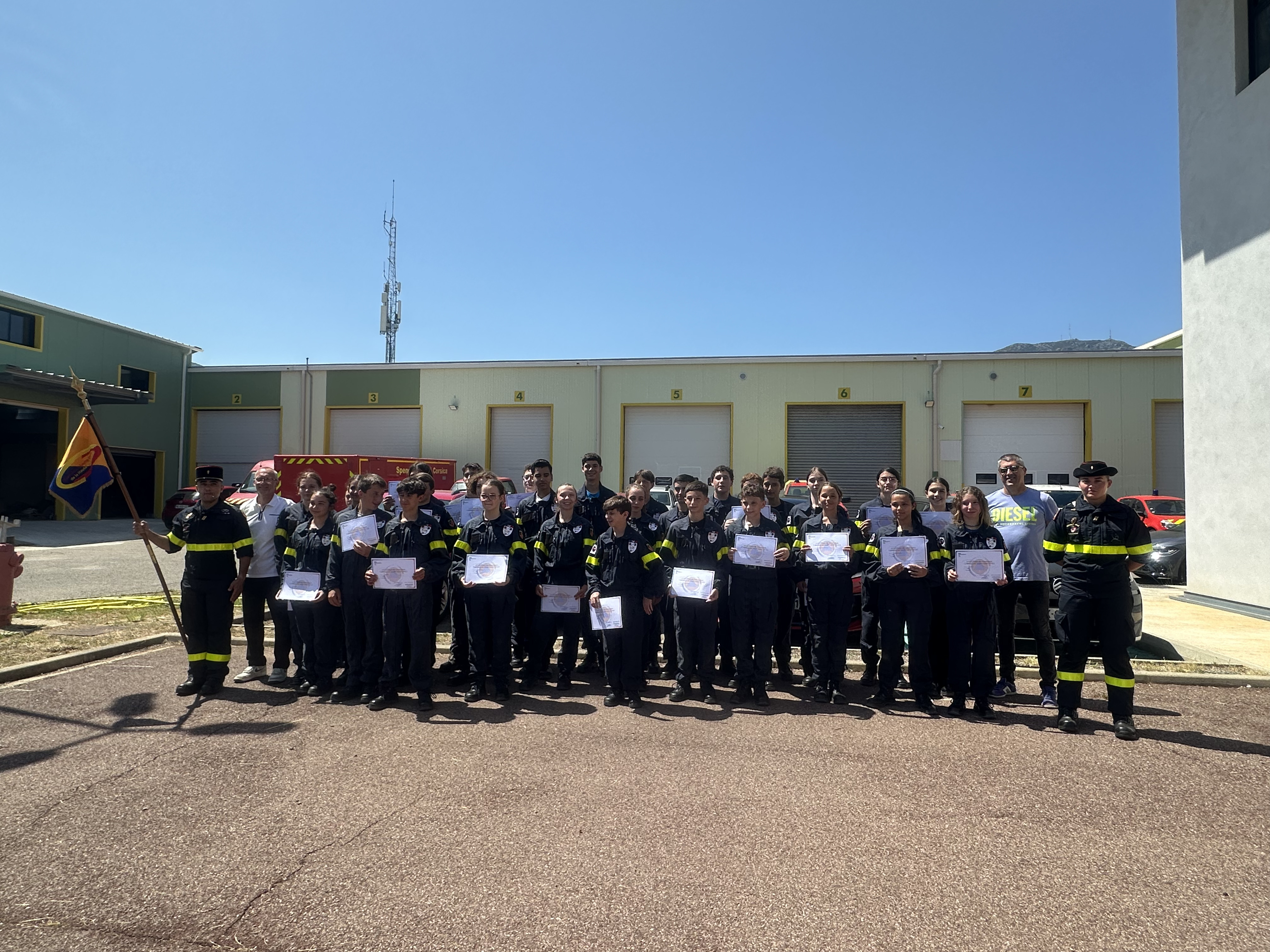 À Furiani, les cadets de la sécurité civile reçoivent leurs diplômes