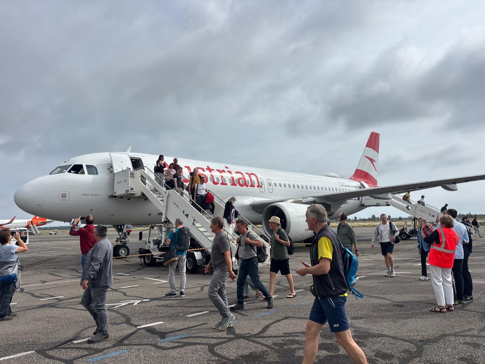 Bastia accueille le premier vol direct d’Austrian Airlines en provenance de Vienne