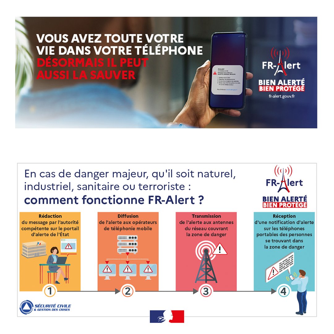 Test du dispositif FR Alert à Ajaccio ce mardi