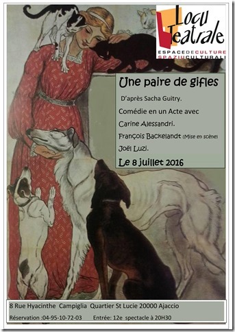 « Une paire de Gifles » d’après Sacha Guitry