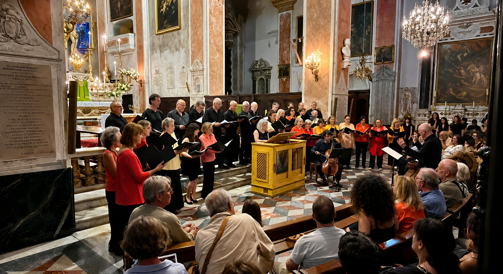 L’Art baroque à Bastia - Enfants des classes CHAV et Ensemble Vocal réunis dans la cathédrale Sainte-Marie