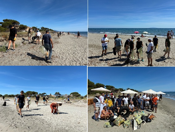 Opération nettoyage de la plage EDF/ Association « J’aime ma mer ».