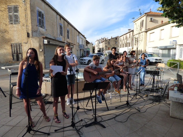 Les élèves de Music'Avvene à Ghisonaccia.
