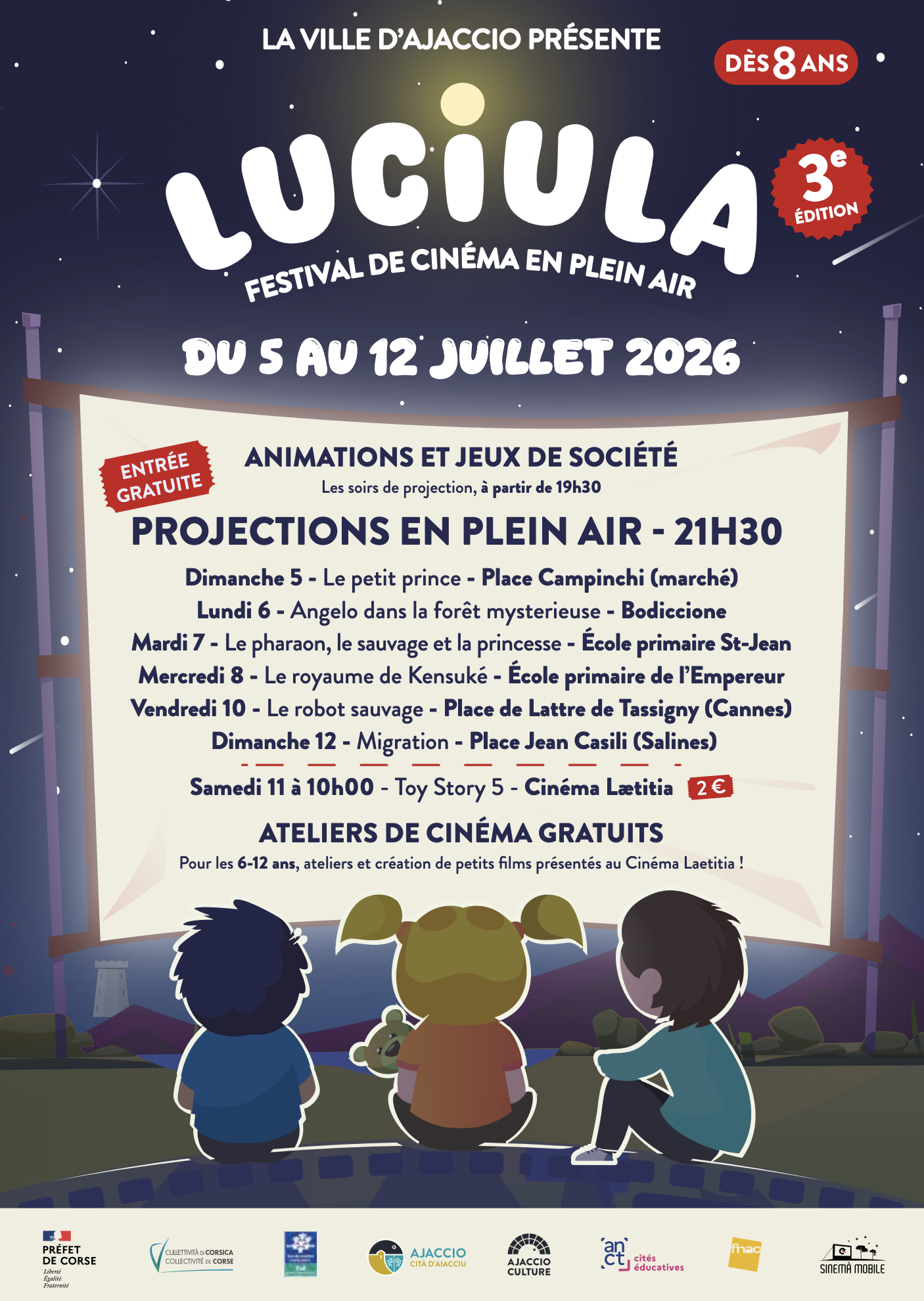 Festival Luciula : le cinéma d'animation de retour au cœur des quartiers d'Ajaccio