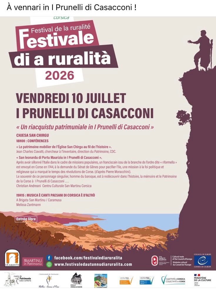 I Prunelli di Casacconi accueille le Festivale di a Ruralità ce vendredi