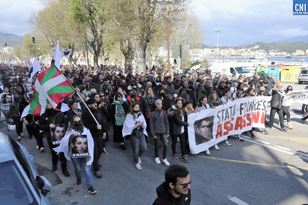 La manifestation du 3 avril 2022 à Ajaccio (Archives Michel Luccioni)
