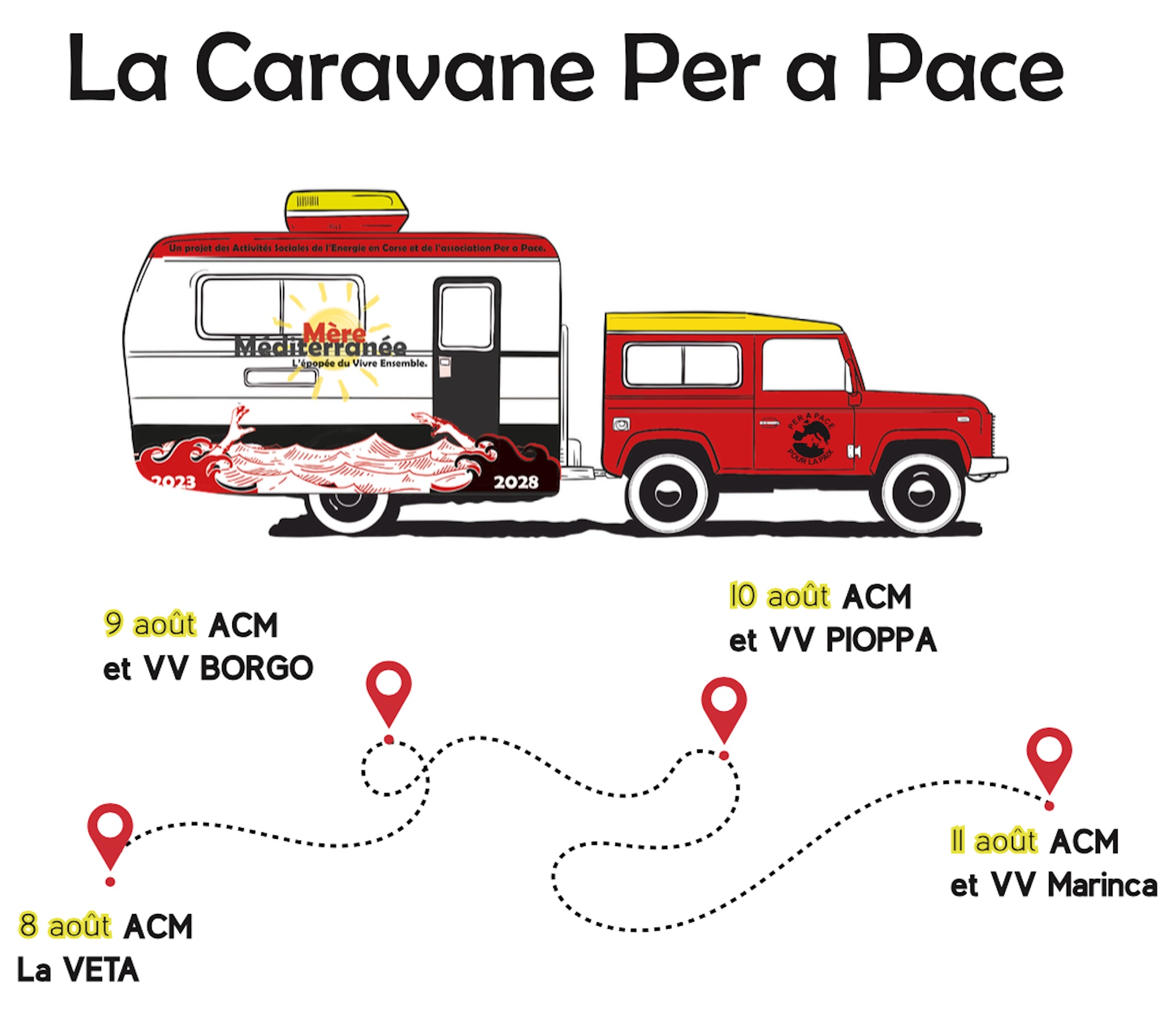 Per a Pace poursuit sa « Caravane pour la paix » et invite au débat sur les conflits contemporains