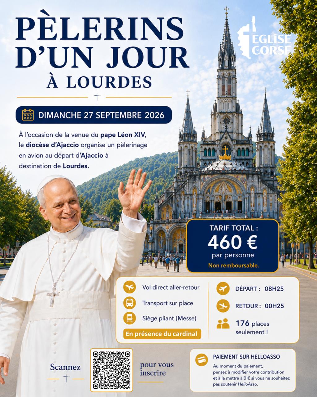 « Pèlerins d’un jour » à Lourdes avec le cardinal Bustillo pour la venue du pape Léon XIV