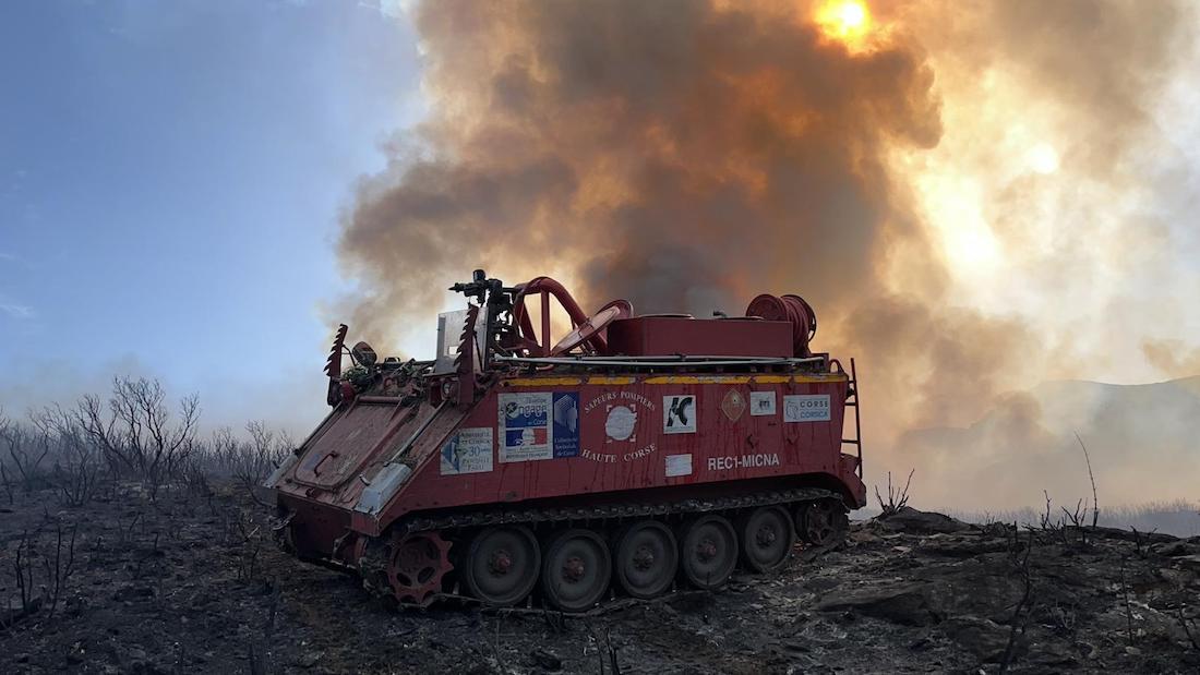 Incendie à Cagnanu : une centaine d’hectares parcourus