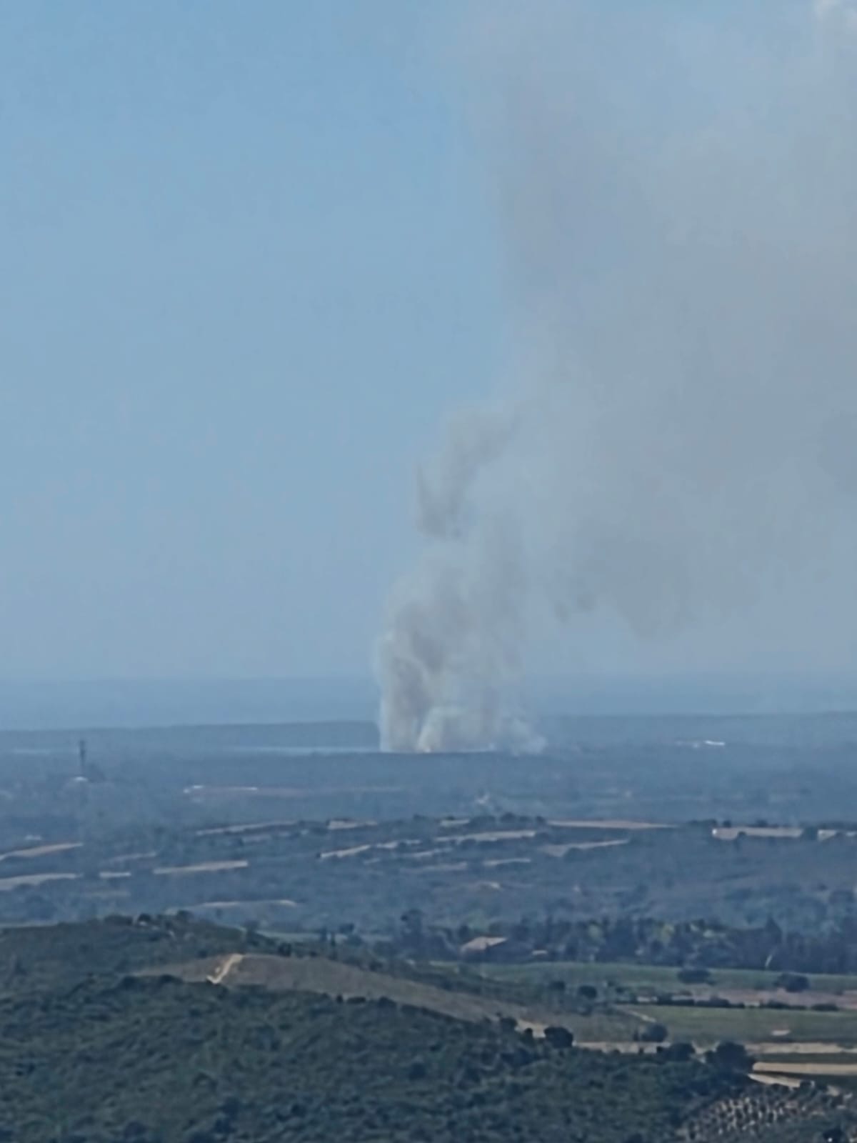 Aleria : un incendie se déclare au lieu-dit Mavela, 20 hectares déjà parcourus