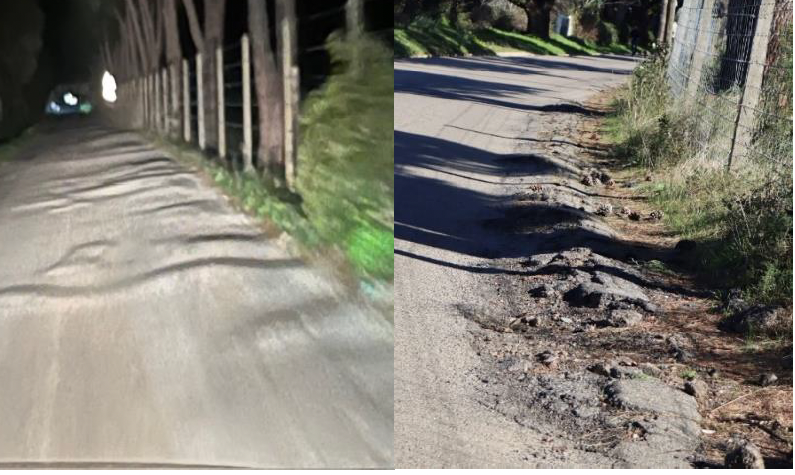 Détérioration et déformations de la chaussée et des accotements