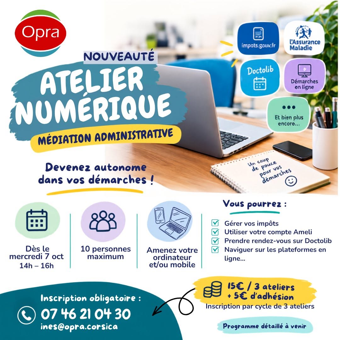 Parmi les nouveautés un atelier numérique de médiation administrative.
