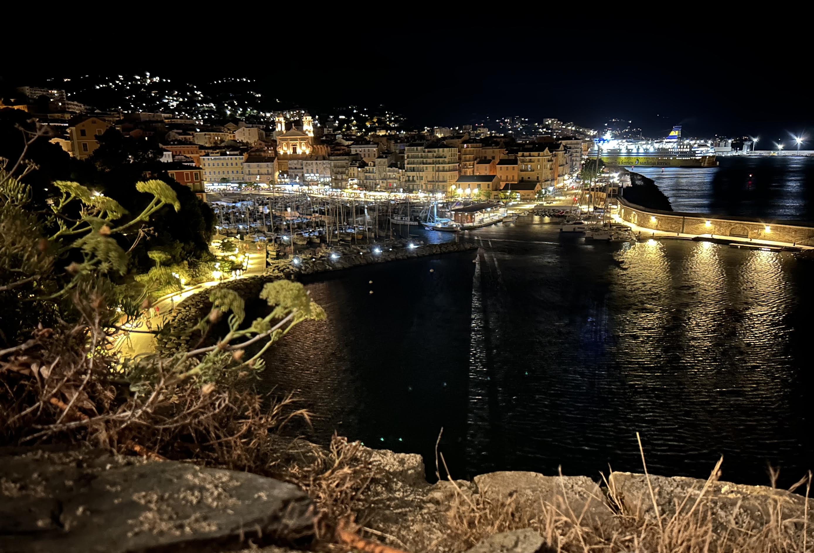 A màghjina - Bastia, lume di notte