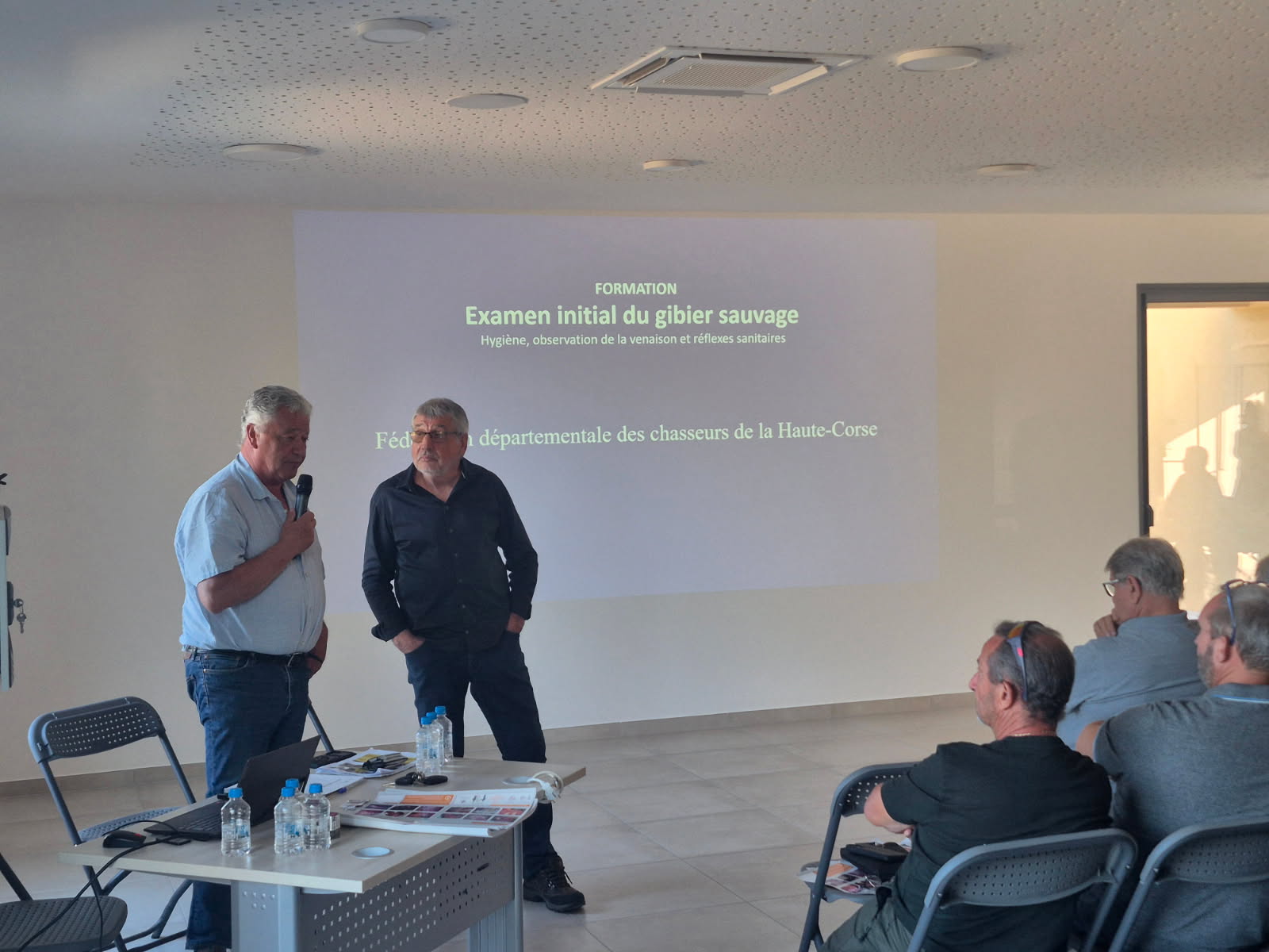 Une formation à l’examen initial du gibier sauvage et de la venaison à Lucciana trés appréciée des chasseurs