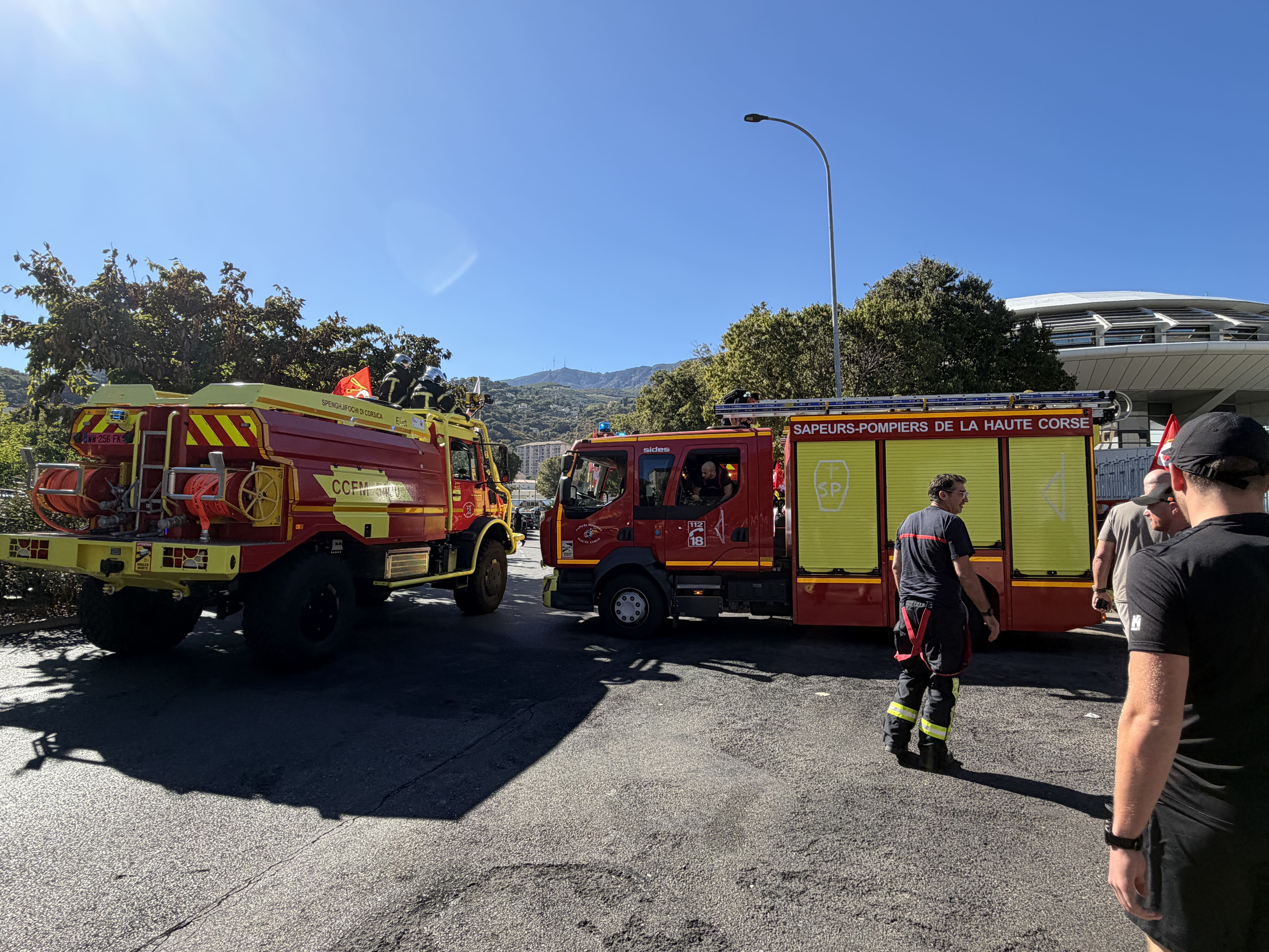 À Bastia, les sapeurs-pompiers mobilisés pour réclamer davantage de moyens en Corse
