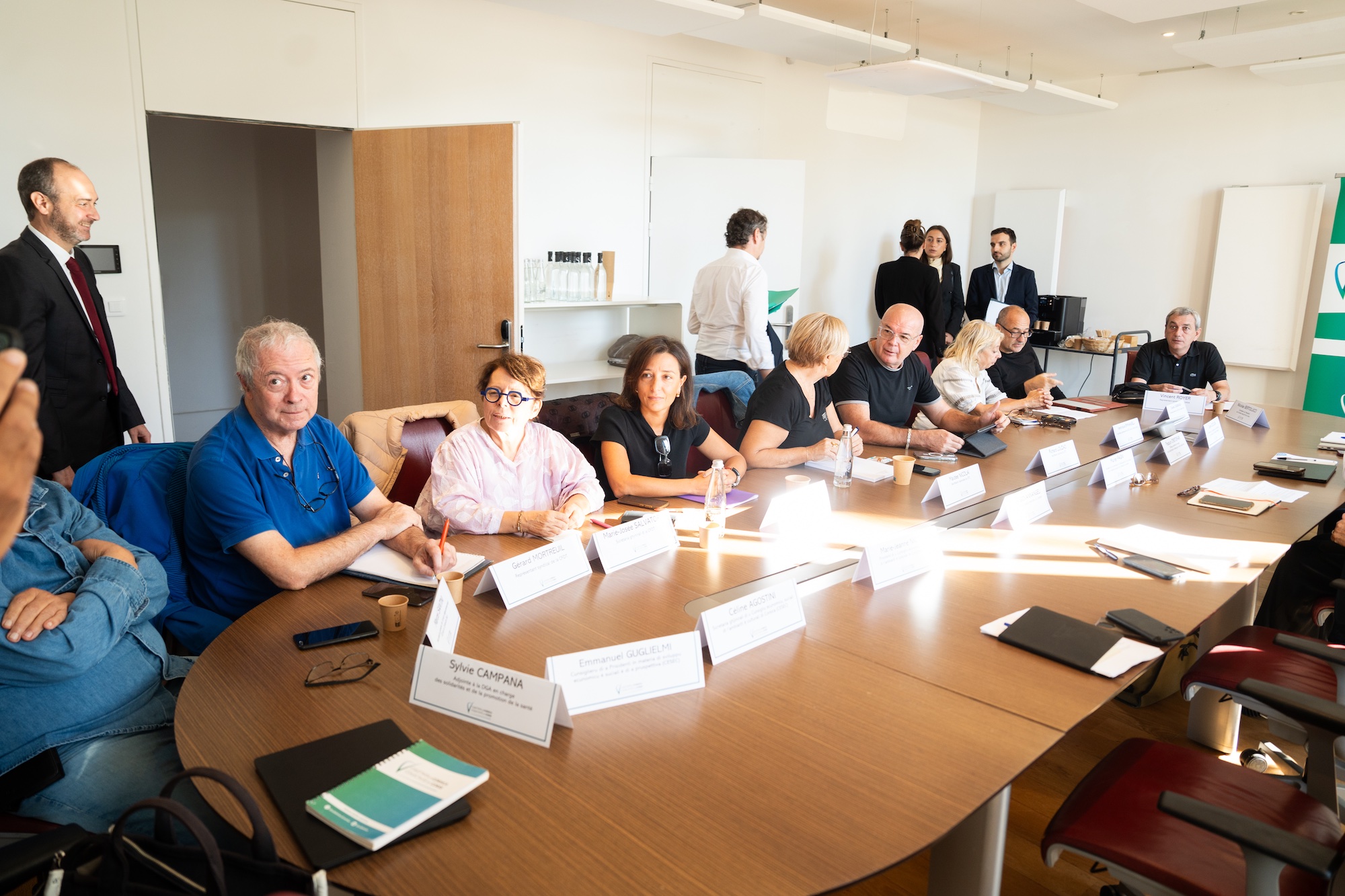 Ce mercredi 14 octobre, Gilles Giovanangeli a reçu les organisations syndicales dans le cadre de la préparation de la prochaine conférence sociale, prévue en 2027 (©Paule Santoni)