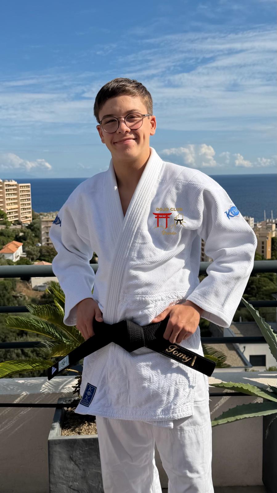 Thomas-Joseph Vedrenne, 15 ans, bel espoir du judo corse.
