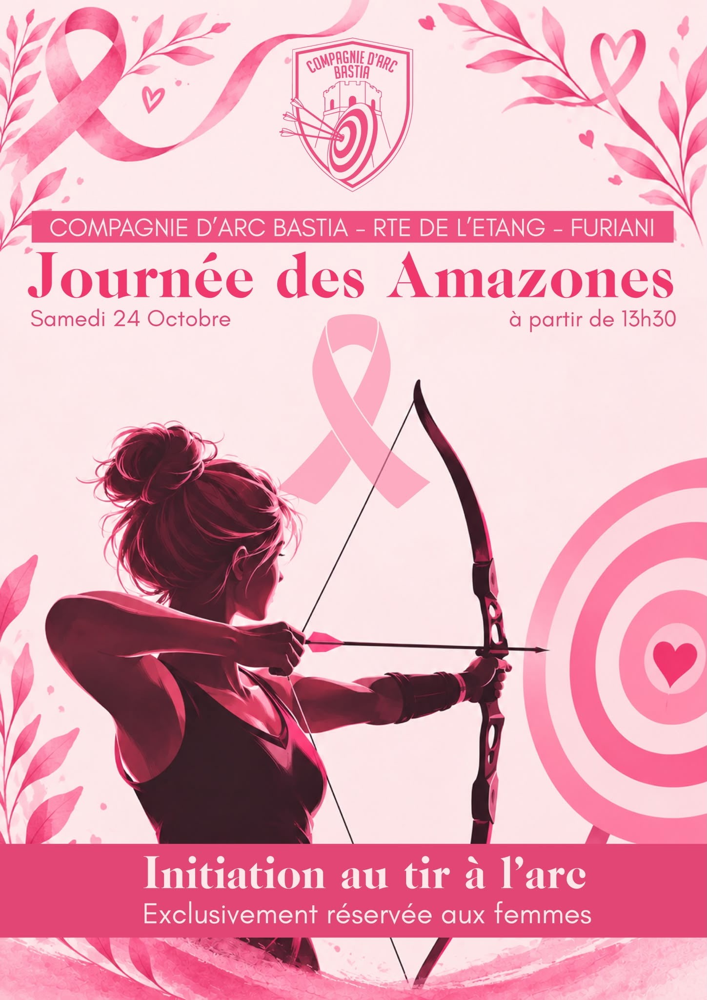 Octobre rose : la Compagnie d’Arc de Bastia met les Amazones à l’honneur