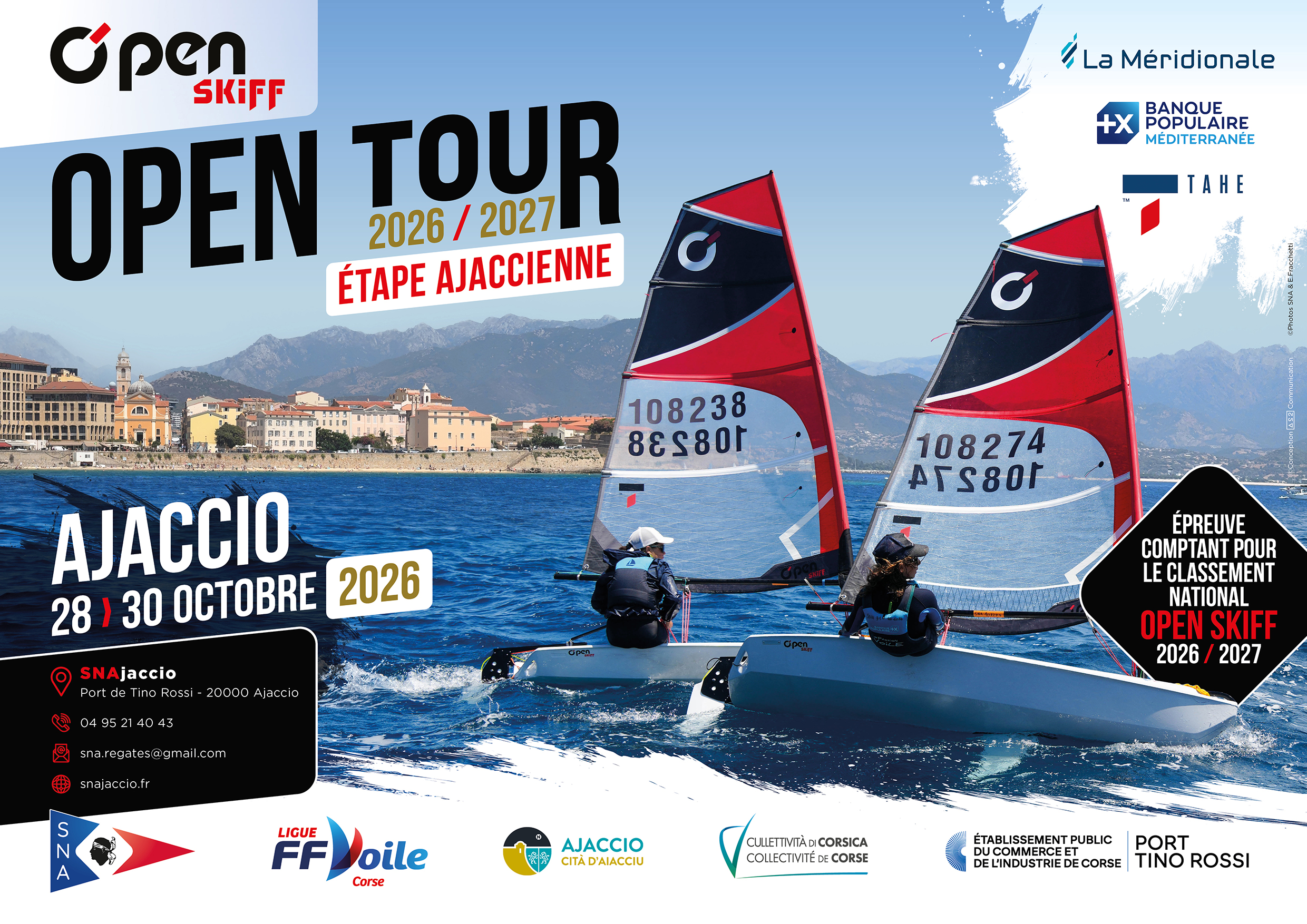 À Ajaccio, l’O’pen Skiff Tour mettra les jeunes régatiers à l’honneur