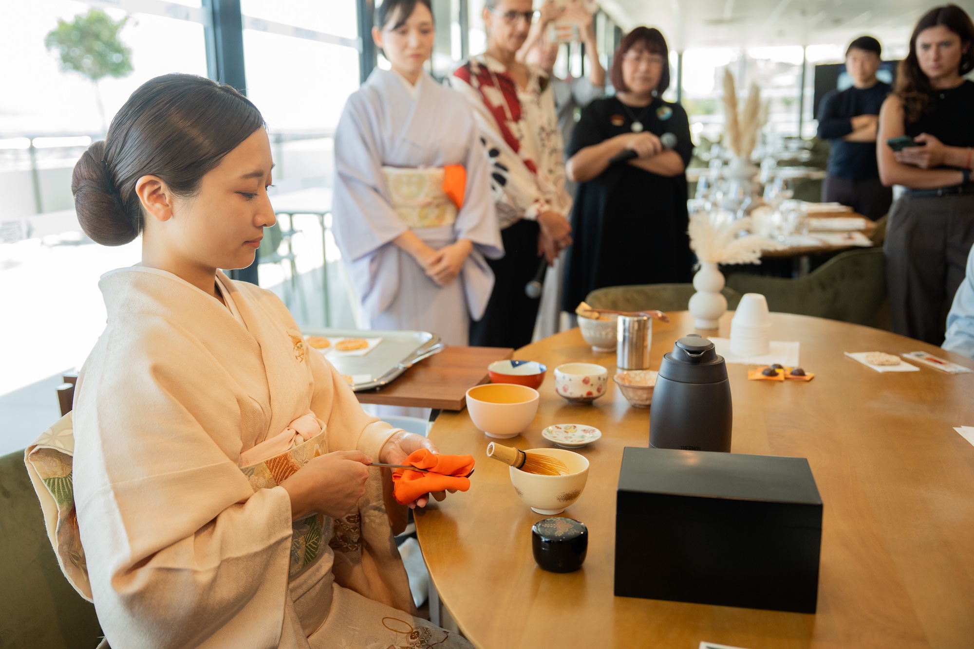 La matinée a également été marquée par des dégustations de thé japonais