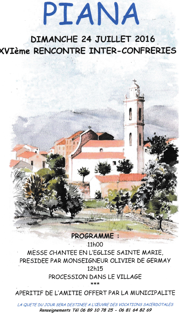 Piana : Rassemblement annuel des Confréries