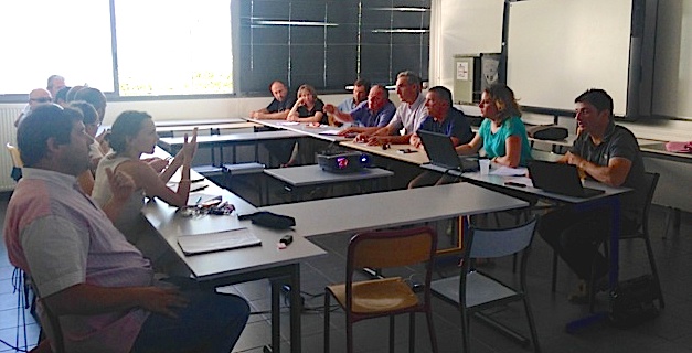 Ateliers avec Joseph Colombani président de la Chambre d'Agriculture, et François Sargentini, président de l'Odarc