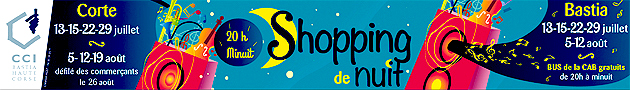 Shopping de Nuit à Bastia ce mercredi