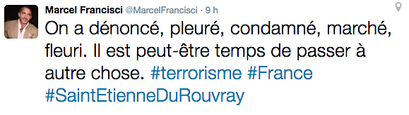 Saint-Etienne-du-Rouvray : L'Eglise ensanglantée. Une messe à la cathédrale d'Ajaccio