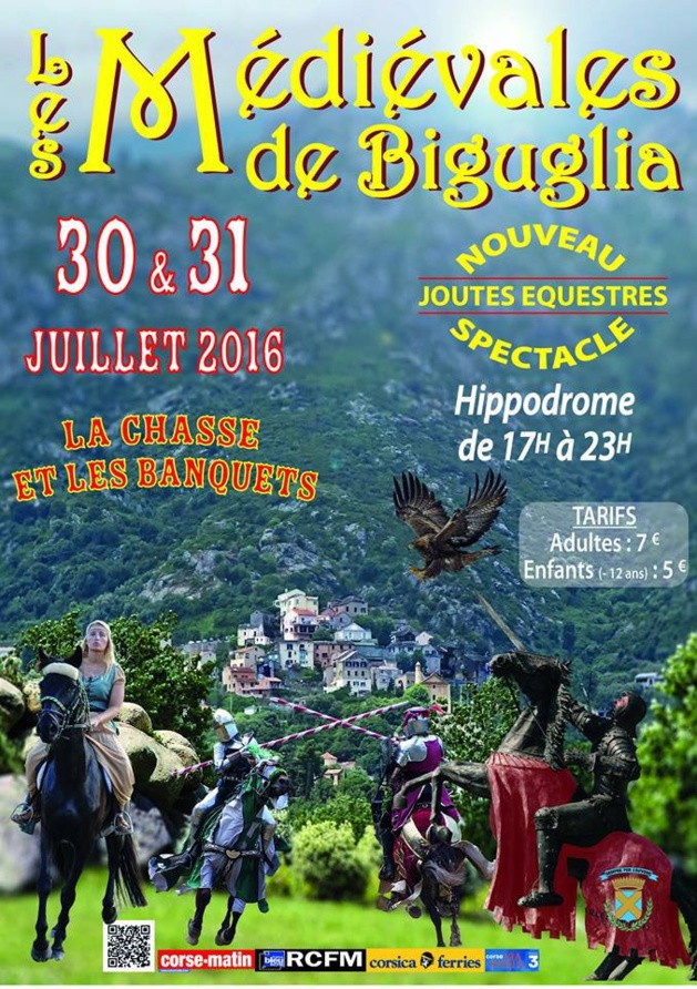 Joutes équestres, chasse, banquets et fauconnerie aux 5èmes Médiévales de Biguglia