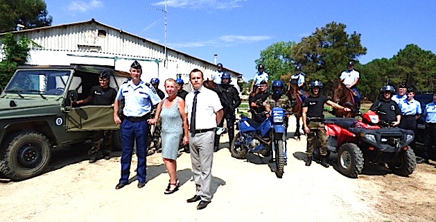 La gendarmerie présentait sur le site de Casabianda les moyens engagés dans la sécurisation estivale de la population.